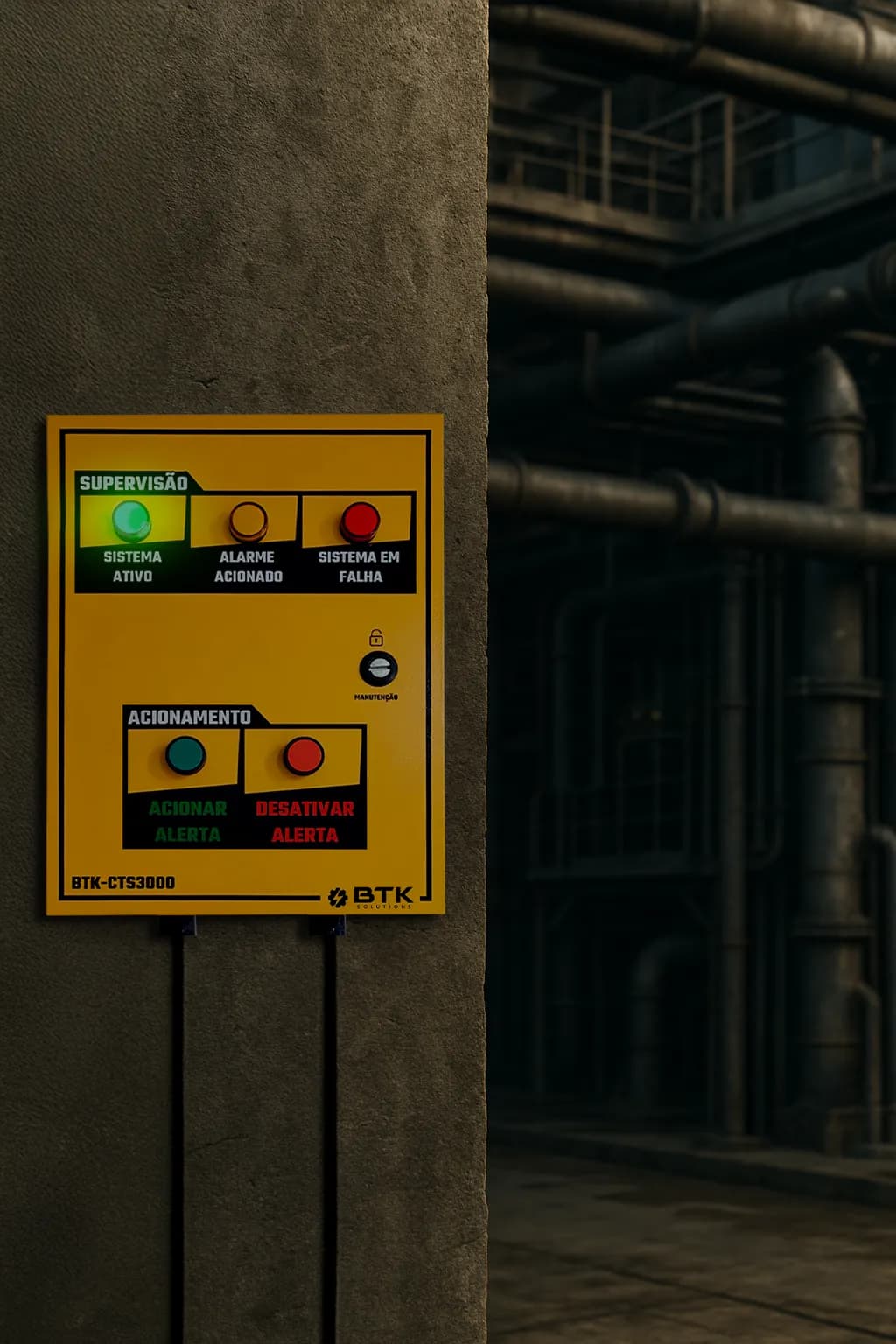 Central BTK-CTS3000 instalada