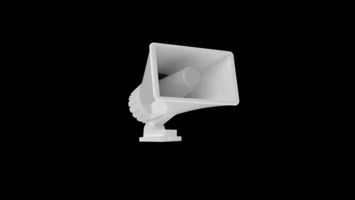 Modelo 3d da sirene BTK-SR4000