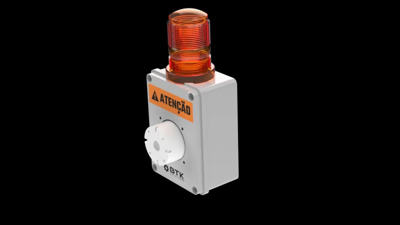 Modelo 3d da sirene BTK-SRZ3900