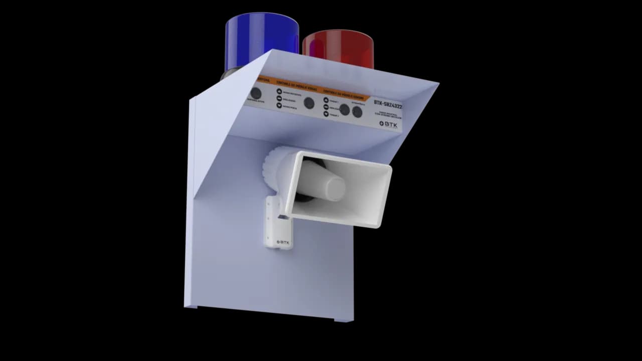 Modelo 3d da sirene BTK-SRZ4322