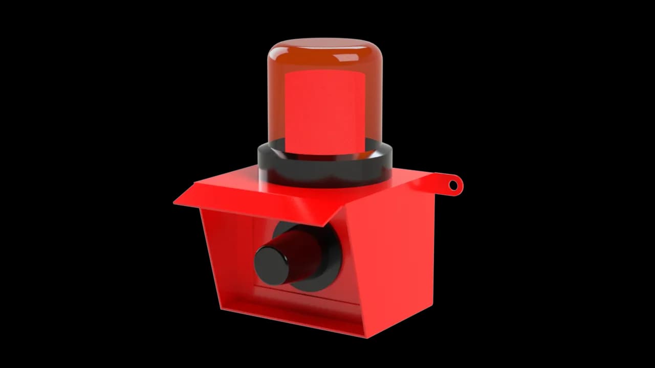 Modelo 3d da sirene BTK-SRZGDR1