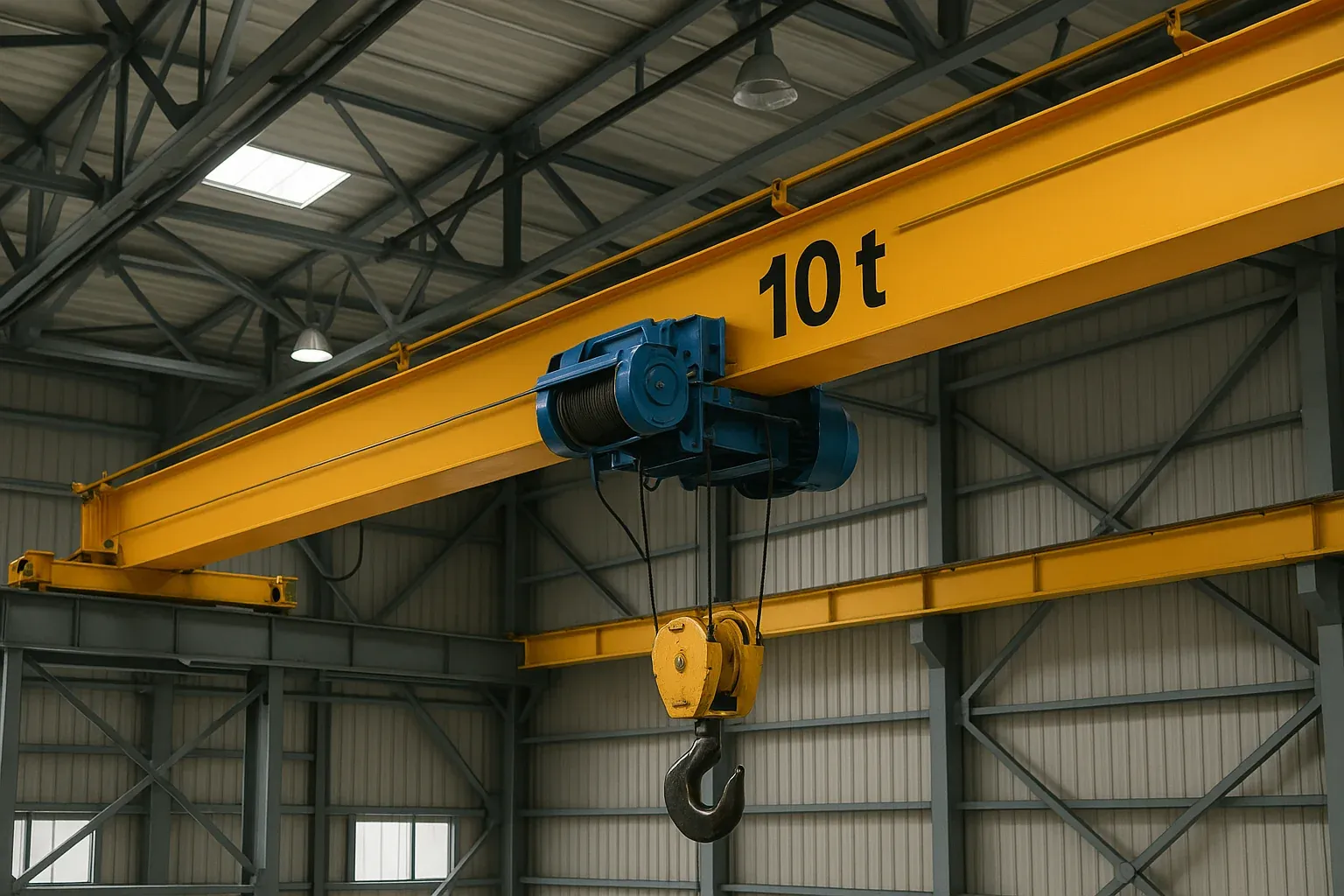 Sinalizador audiovisual para movimentação de ponte rolante e maquinário industrial