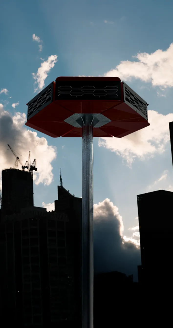 BTK-HEXO em ambiente externo urbano