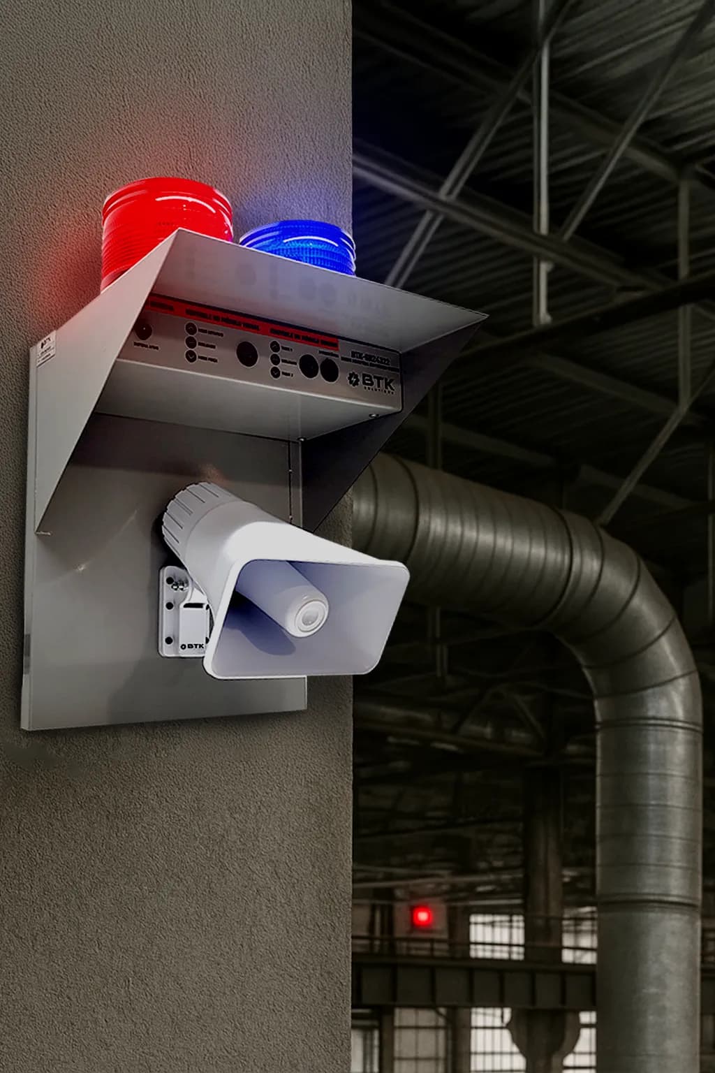Sinalizador Audiovisual para segurança industrial anti-furto